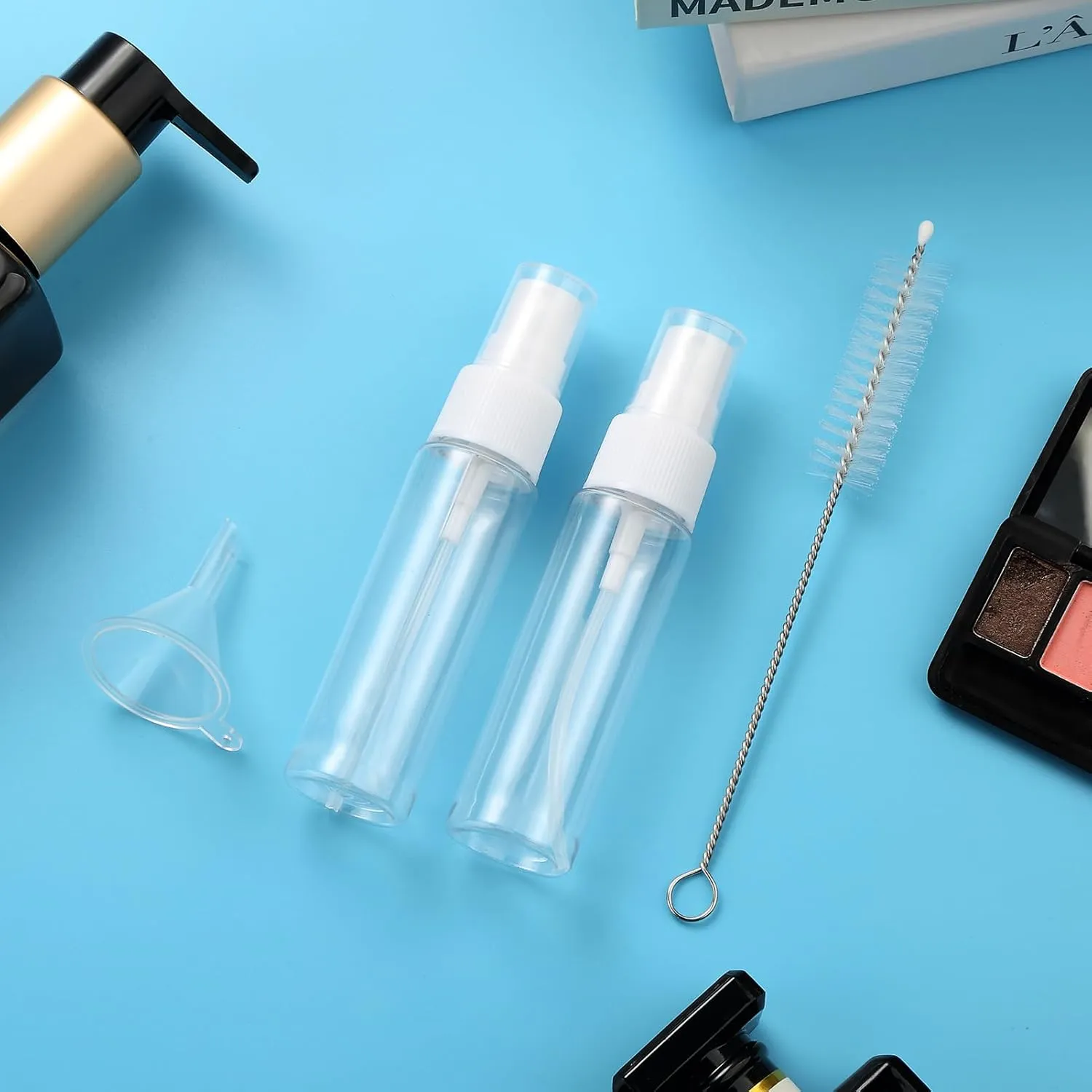 16 Pack Travel Bottles Set, TSA Approved Leak Proof Silicone Squeezable Containers for Toiletries, Refillable Travel Accessories for Conditioner, Shampoo, Lotion & Body Wash Accessories