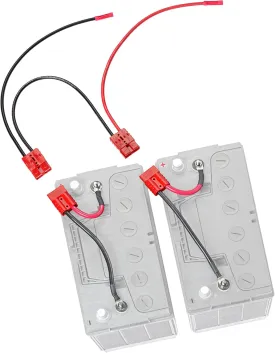24V Trolling Motor Quick Connect/Disconnect Kit RCE24VBK | Plug and Play Boat Wiring Kit for Two 12V Batteries in Series | 8 AWG Marine Grade Wire | Lithium Compatible