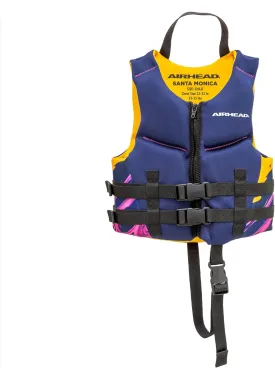 Airhead Santa Monica Life Vest Multiple Sizes - Swim Vests for Adults, Children & Youth - Kwik Dry Neolite Fabric - USCG Approved