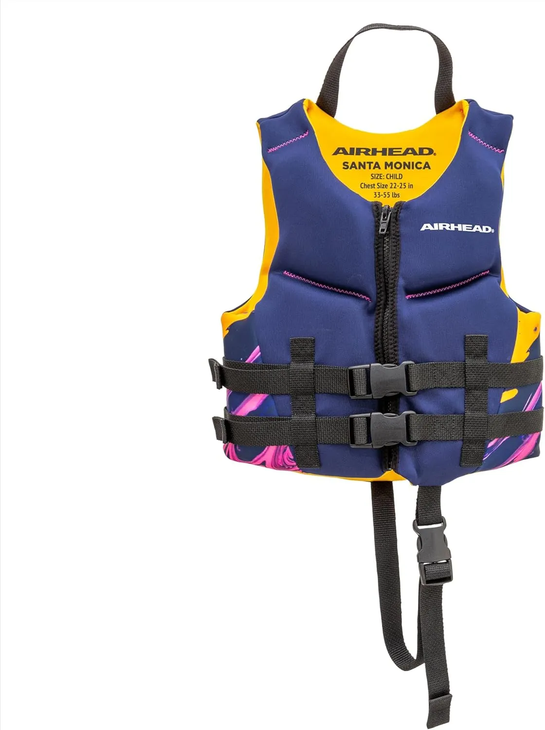 Airhead Santa Monica Life Vest Multiple Sizes - Swim Vests for Adults, Children & Youth - Kwik Dry Neolite Fabric - USCG Approved