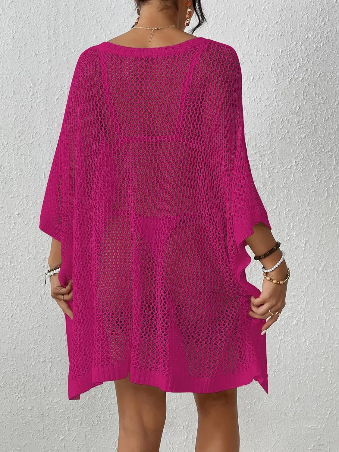 Bsubseach Women's Swimwear Cover Ups for Bathing Suit Crochet Swimsuit Coverup Knit Beach Dresses Vacation Outfits