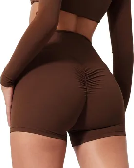 Compression Shorts for Women No Front Seam High Waist Biker Shorts Workout Spandex Tummy Control Yoga Short Pants