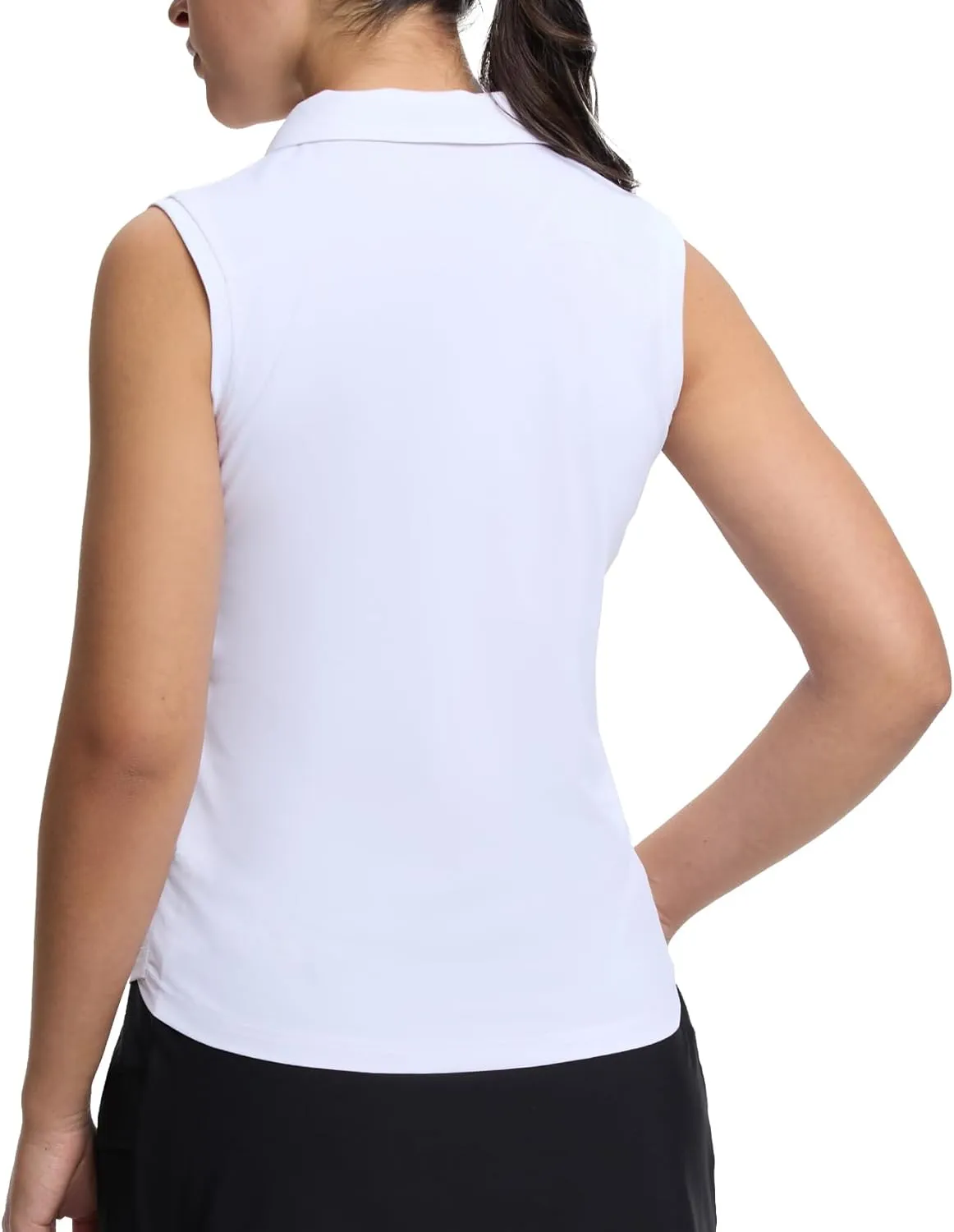 HOTSUIT Womens Golf Shirt Sleeveless Collared Golf Clothes Polo Shirts Quick Dry Lightweight V Neck UPF 50 