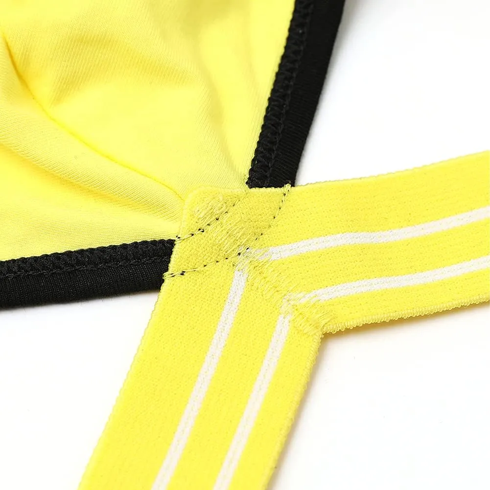 Men's Athletic Supporters Jockstrap 4-Pack Cotton Wide Waistband Active Underwear