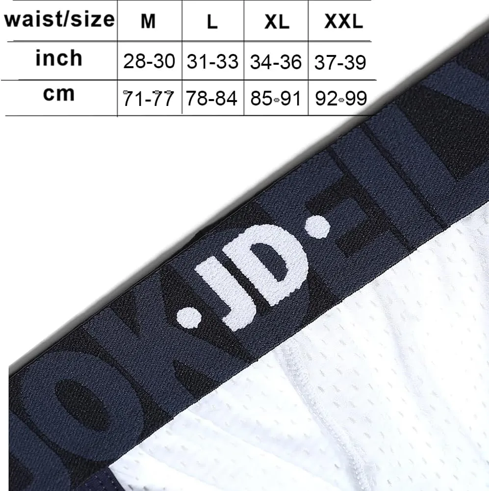 Men's Athletic Supporters Jockstrap 4-Pack Cotton Wide Waistband Active Underwear