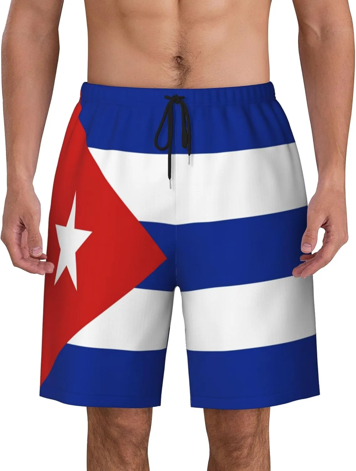 Mens Jamaica Swim Trunks Jamaican Flag Trunk Beach Shorts Quick Dry Board Shorts Summer Party Shorts Pockets Mesh