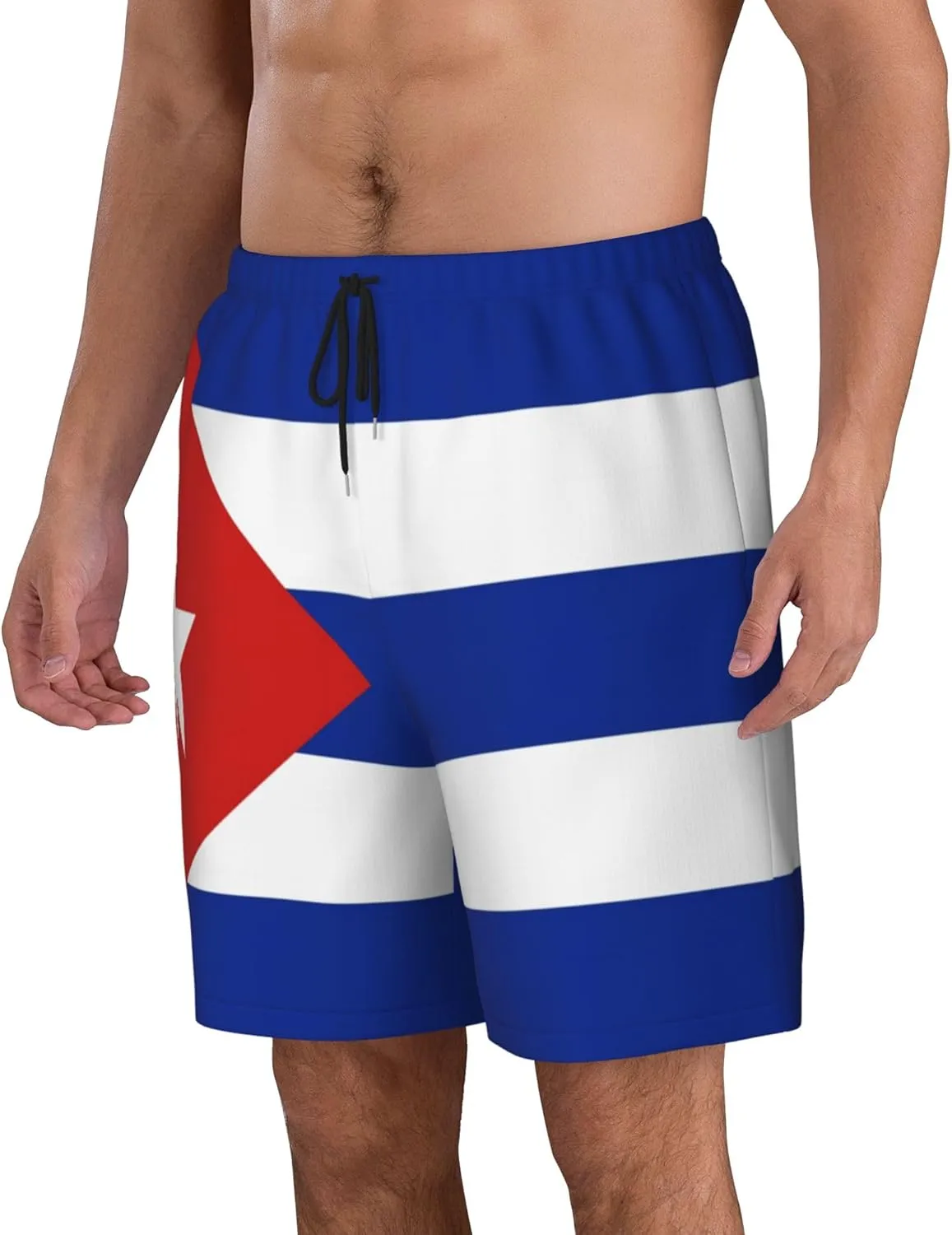 Mens Jamaica Swim Trunks Jamaican Flag Trunk Beach Shorts Quick Dry Board Shorts Summer Party Shorts Pockets Mesh