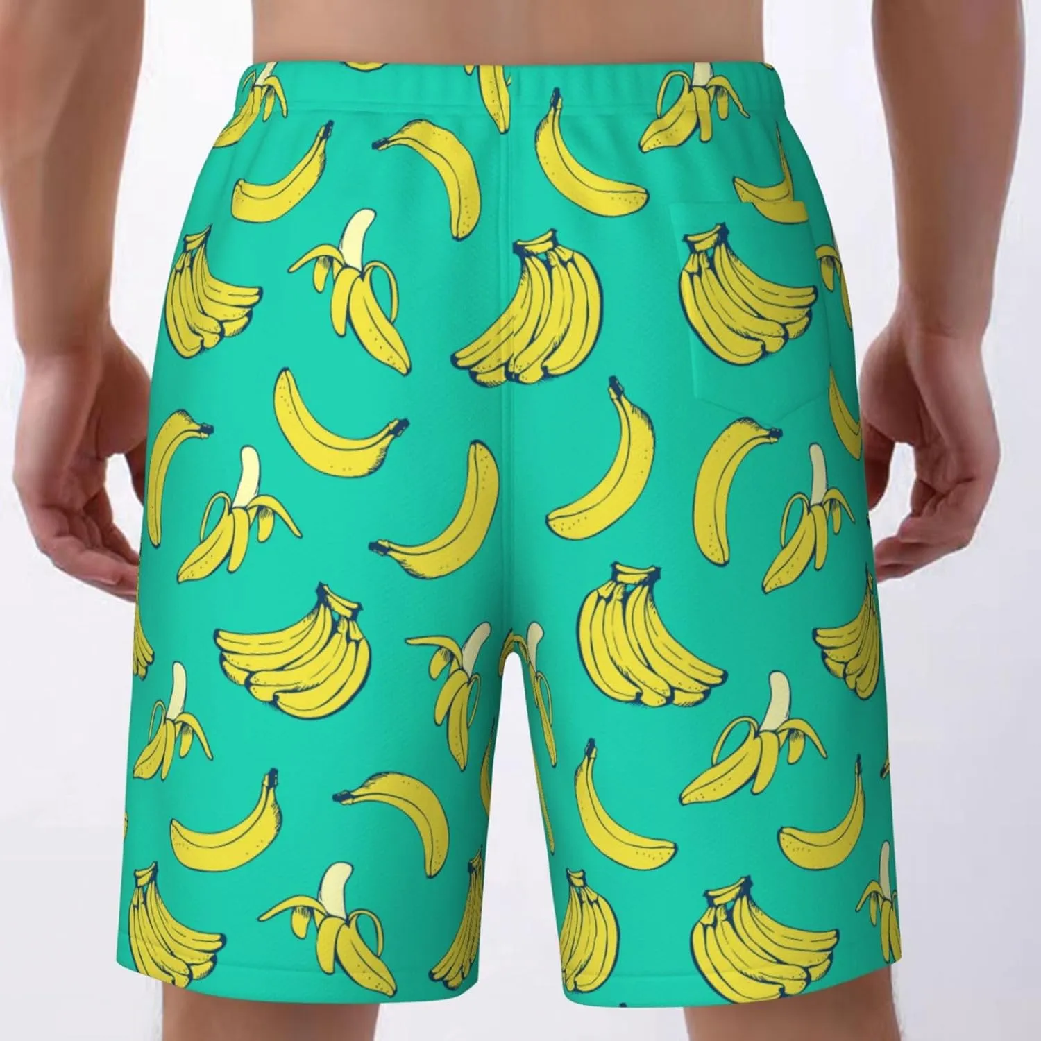 Mens Swim Trunks Quick Dry Board Shorts Funny Beach Shorts Swimwear Bathing Suits